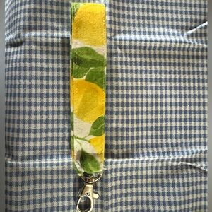 Lemon key chain wristlet